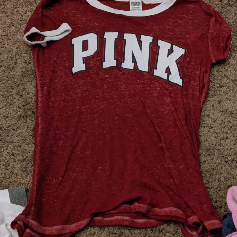 Sheer pink tee